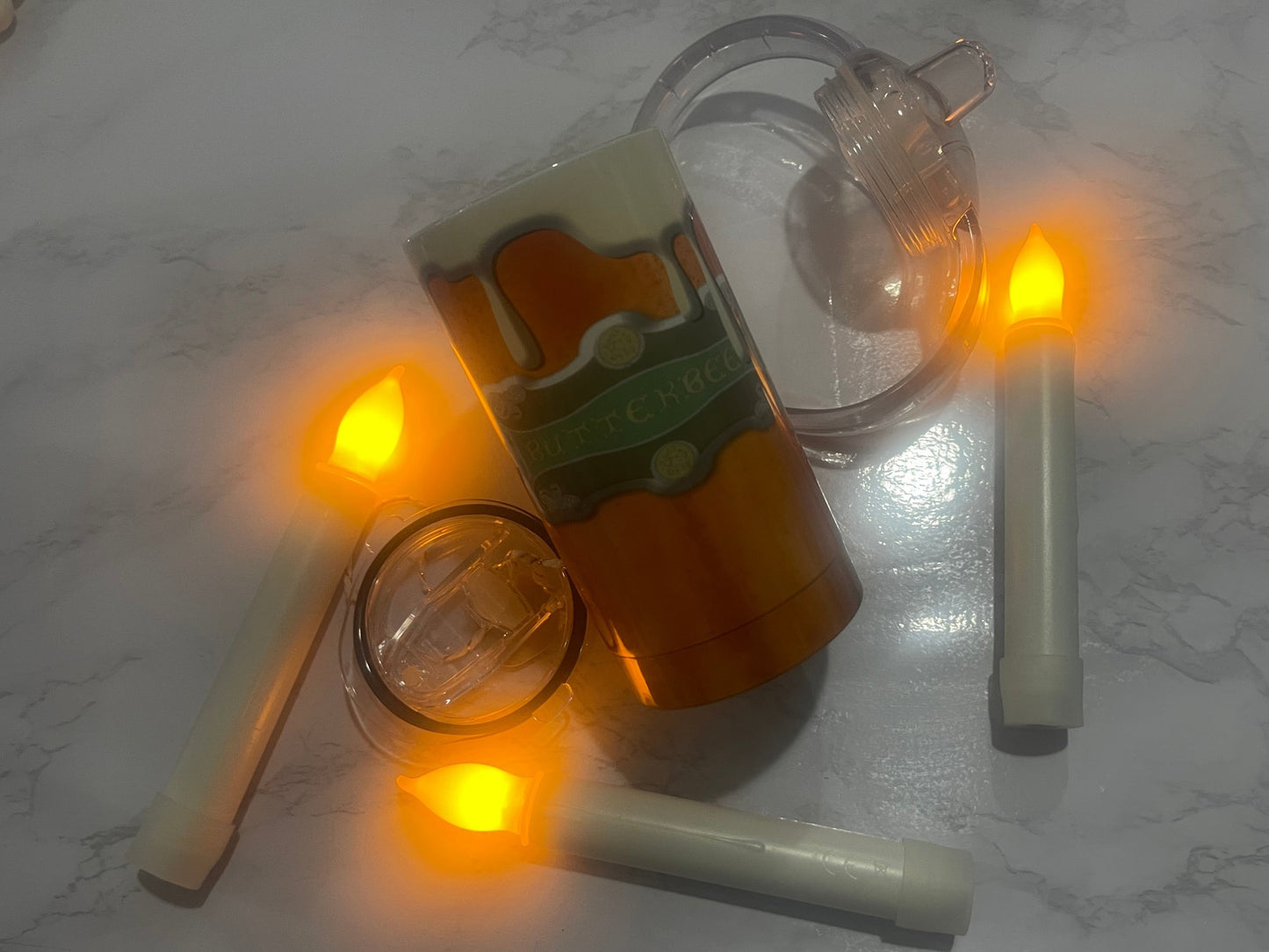 Butterbeer sippy tumbler