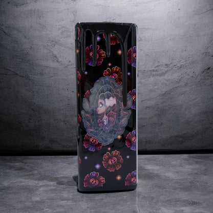 Bride of Frankenstein & Frankenstein 20oz Tumbler – Spooky Gothic Portrait Glitter Cup