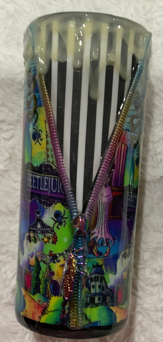 Beetlejuice zipper Tumbler