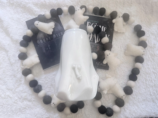 3D Glitter Ghost Dick Tumbler | Dark Romance Book Lover Drinkware (20oz)