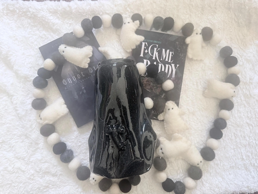 3D Glitter Ghost Dick Tumbler | Dark Romance Book Lover Drinkware (20oz)