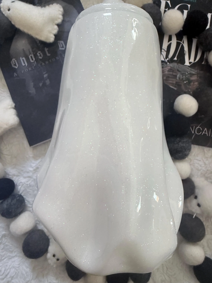 3D Glitter Ghost Dick Tumbler | Dark Romance Book Lover Drinkware (20oz)