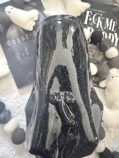 3D Glitter Ghost Dick Tumbler | Dark Romance Book Lover Drinkware (20oz)